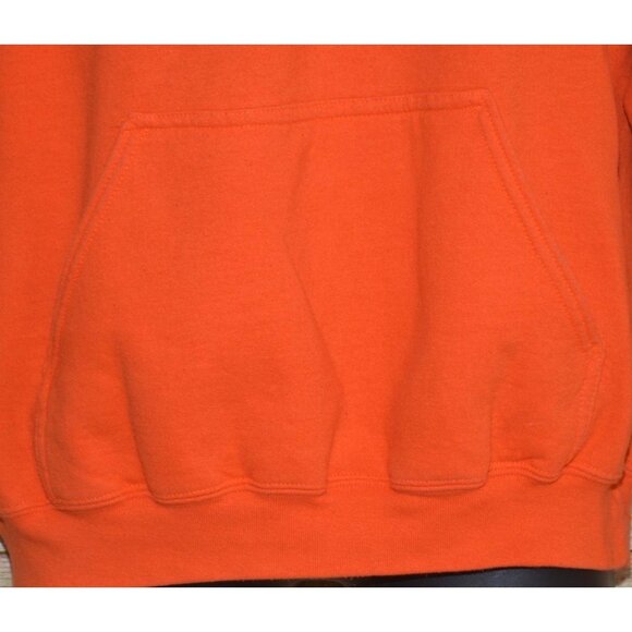 Guy Harvey Men's Orange Hoodie Pocket Sweatshirt Size L Swordfish & Logo Comfy - Picture 6 of 12